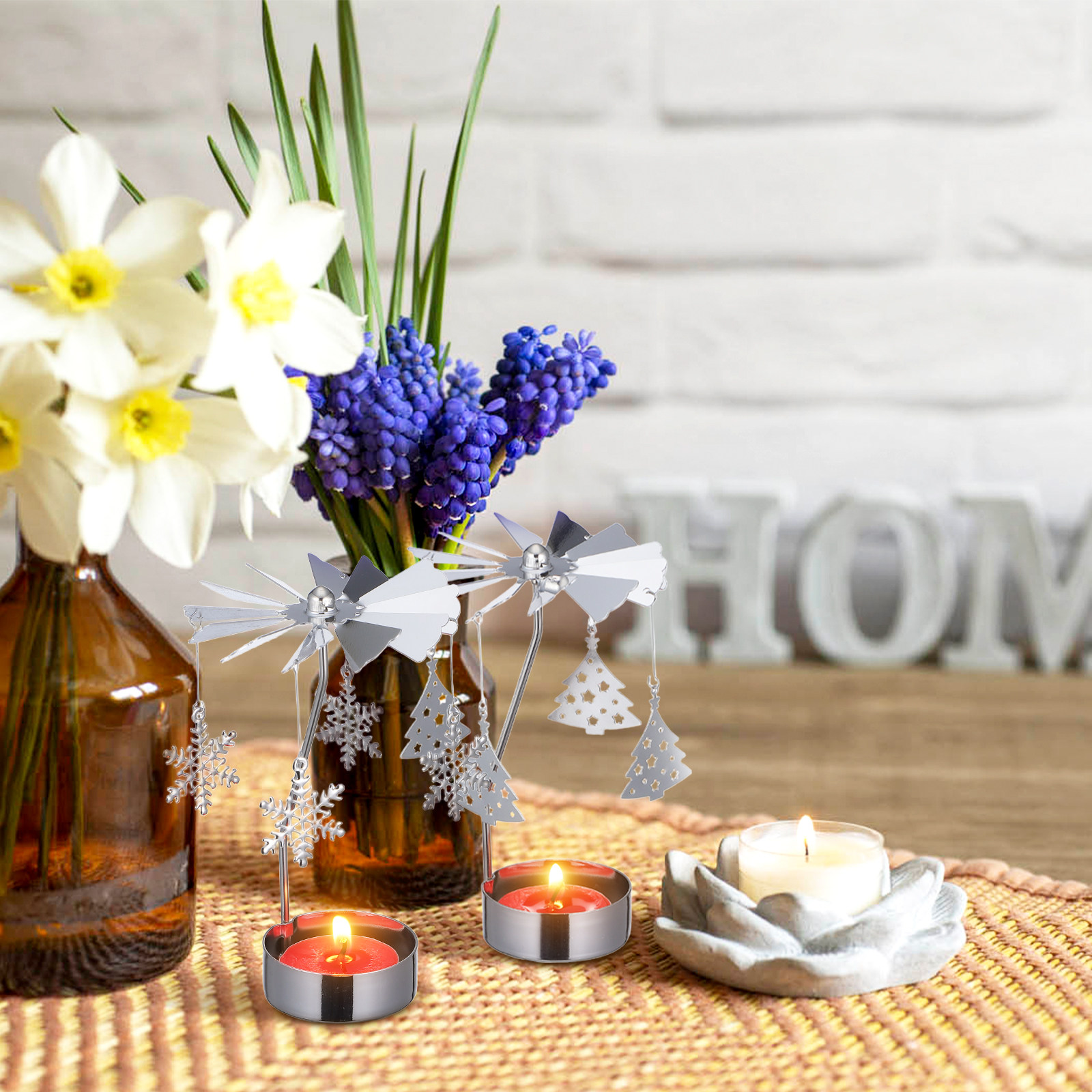 3Pcs Metal Rotating Candlehold - Centerpiece Stick 리뷰 및 가격