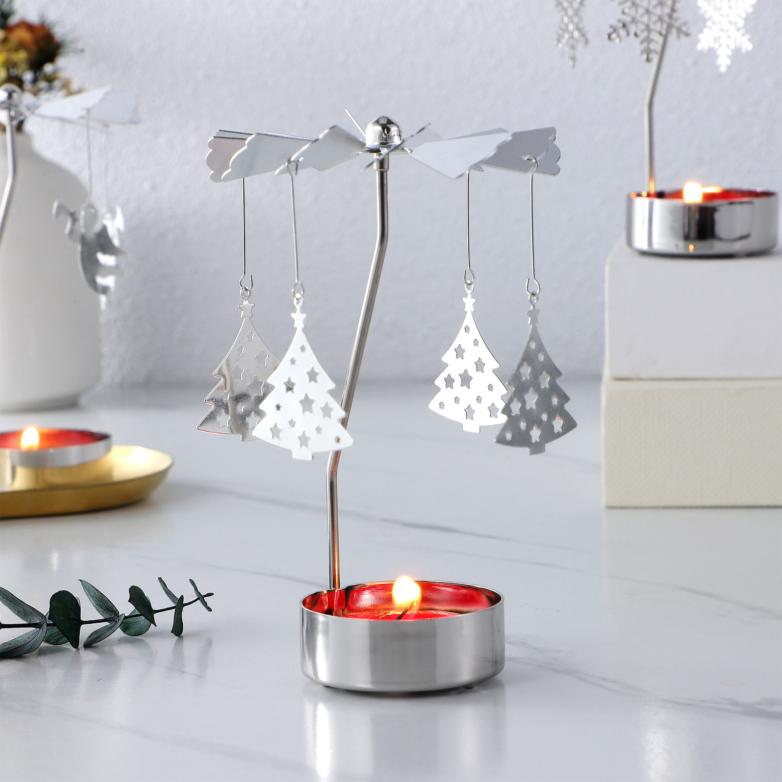 3Pcs Metal Rotating Candlehold - Centerpiece Stick 리뷰 및 가격