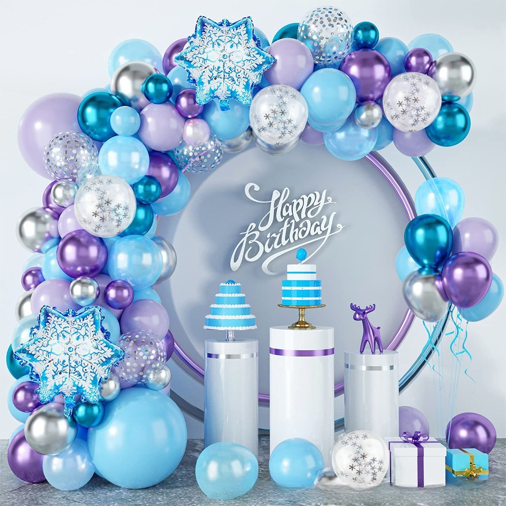 Winter Wonderland Snowflake Ba - Balloon Arch Kit 리뷰 및 가격