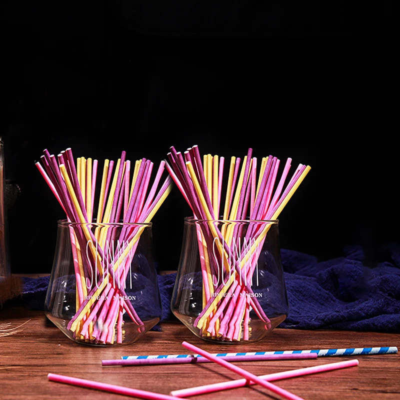 100Pcs/Lot Paper Lollipop Stic - Paper Straw Color 리뷰 및 가격
