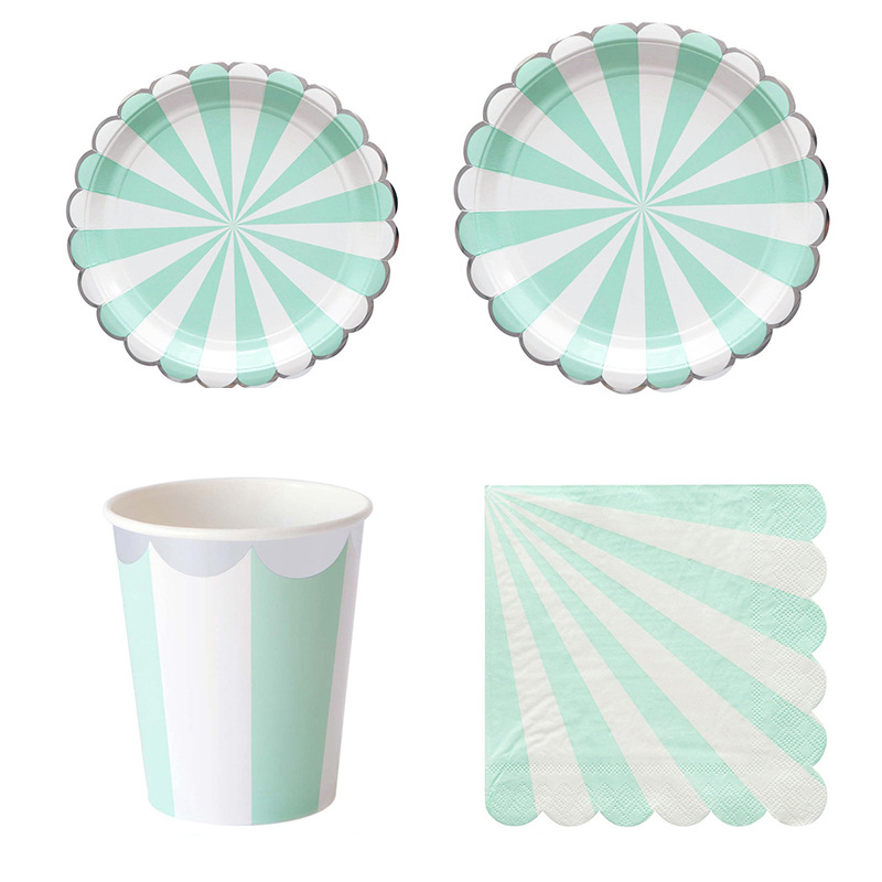 Striped Disposable Tableware P - Paper Straw Color 리뷰 및 가격