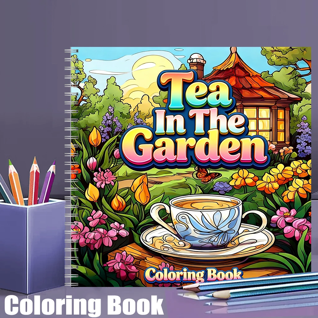 Tea In The Gardens Coloring Bo - Supply Event 리뷰 및 가격