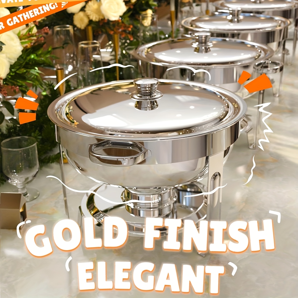 6/9QT Chafing Dishes For Buffe - Event & Party Supply Photos 리뷰 및 가격
