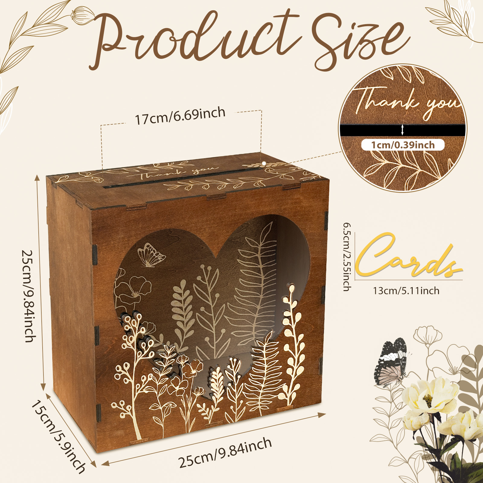 OurWarm Heart Window Card Box, - Event Party Box 리뷰 및 가격